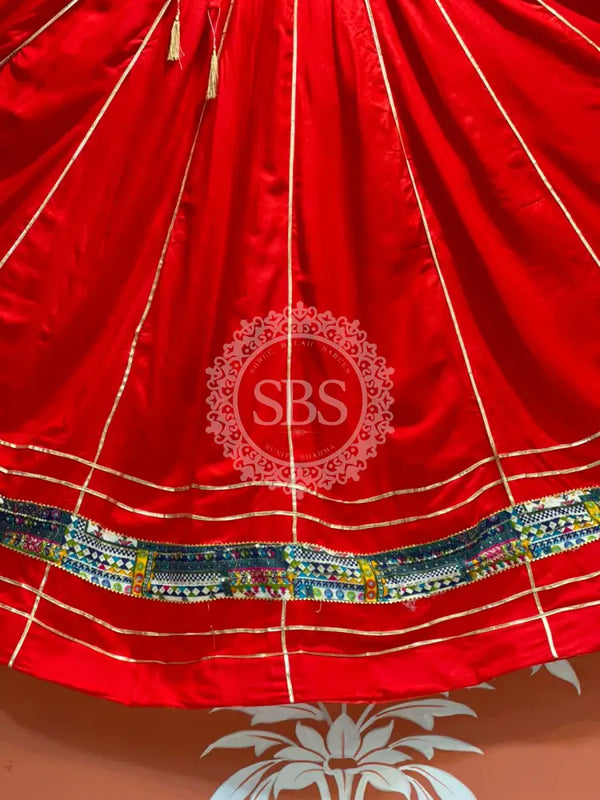 GARBA DANDIYA SKIRTS FOR NAVRATRI WITH UNSTITCHED BLOUSE