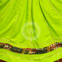 GARBA DANDIYA SKIRTS FOR NAVRATRI WITH UNSTITCHED BLOUSE