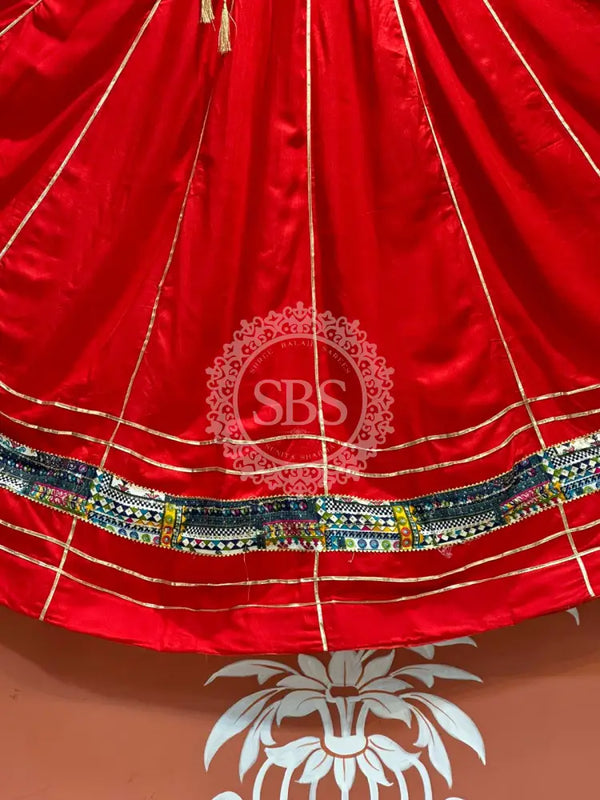 GARBA DANDIYA SKIRTS FOR NAVRATRI WITH UNSTITCHED BLOUSE