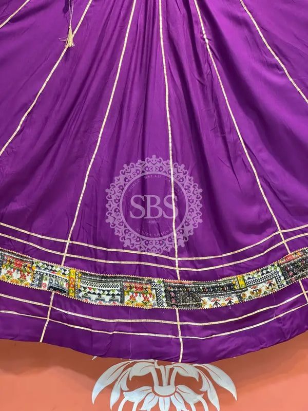 GARBA DANDIYA SKIRTS FOR NAVRATRI WITH UNSTITCHED BLOUSE