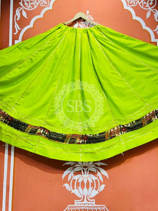 GARBA DANDIYA SKIRTS FOR NAVRATRI WITH UNSTITCHED BLOUSE