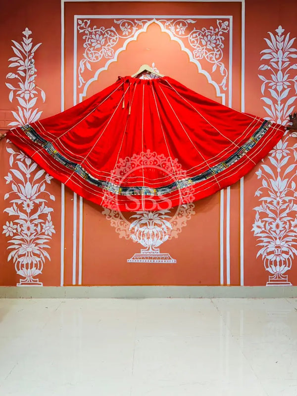 GARBA DANDIYA SKIRTS FOR NAVRATRI WITH UNSTITCHED BLOUSE