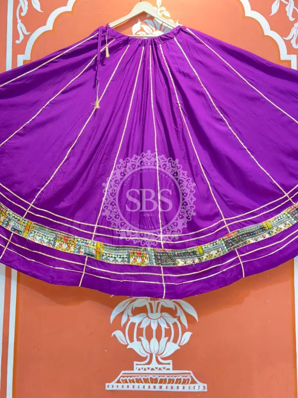 GARBA DANDIYA SKIRTS FOR NAVRATRI WITH UNSTITCHED BLOUSE