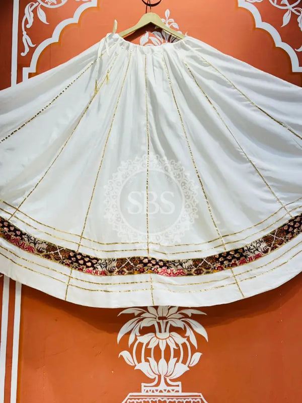 GARBA DANDIYA SKIRTS FOR NAVRATRI WITH UNSTITCHED BLOUSE