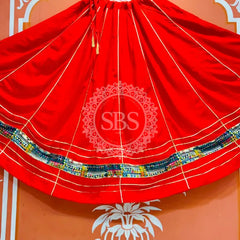 GARBA DANDIYA SKIRTS FOR NAVRATRI WITH UNSTITCHED BLOUSE