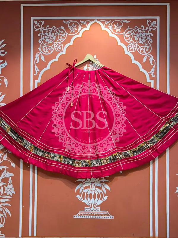 GARBA DANDIYA SKIRTS FOR NAVRATRI WITH UNSTITCHED BLOUSE