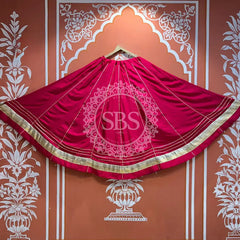 GARBA DANDIYA SKIRTS FOR NAVRATRI WITH UNSTITCHED BLOUSE Pink