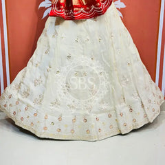 GAZI SILK COSMOS TISSUE GOTA PATTI ZARDOZI LEHENGA