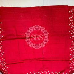GAZI SILK GOTA PATTI BHANDEJ SAREE