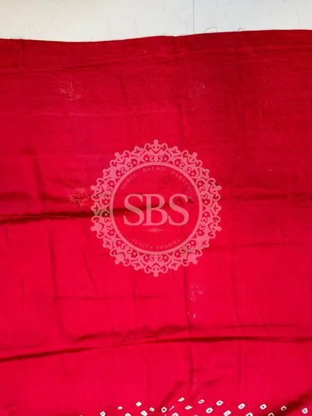 GAZI SILK GOTA PATTI BHANDEJ SAREE