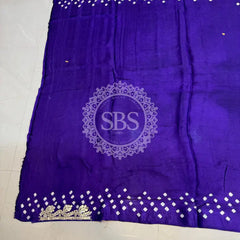 GAZI SILK GOTA PATTI BHANDEJ SAREE