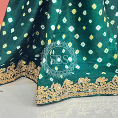 GAZI SILK GOTA PATTI BHANDEJ SAREE
