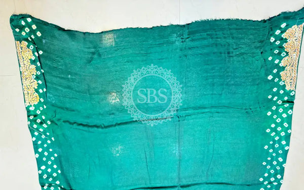 GAZI SILK GOTA PATTI BHANDEJ SAREE