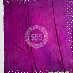 GAZI SILK GOTA PATTI BHANDEJ SAREE