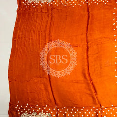 GAZI SILK GOTA PATTI BHANDEJ SAREE