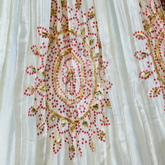 GAZI SILK HANDWORK KACHI PATTI LEHENGA