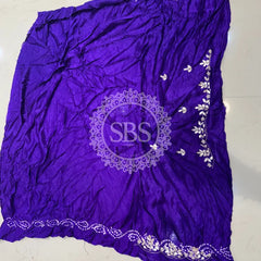 GAZI SILK ZARDOZI GOTA PATTI LEHENGA