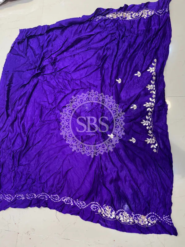 GAZI SILK ZARDOZI GOTA PATTI LEHENGA