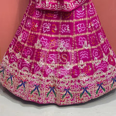 GAZI SILK ZARDOZI GOTA PATTI LEHENGA