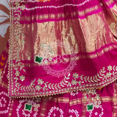GAZI SILK ZARDOZI GOTA PATTI LEHENGA