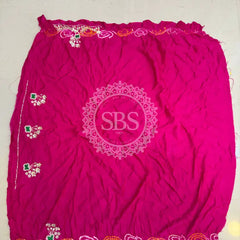 GAZI SILK ZARDOZI GOTA PATTI LEHENGA