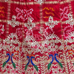 GAZI SILK ZARDOZI GOTA PATTI LEHENGA