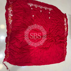 GAZI SILK ZARDOZI GOTA PATTI LEHENGA