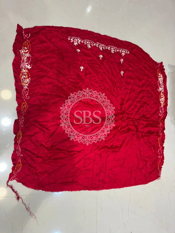 GAZI SILK ZARDOZI GOTA PATTI LEHENGA