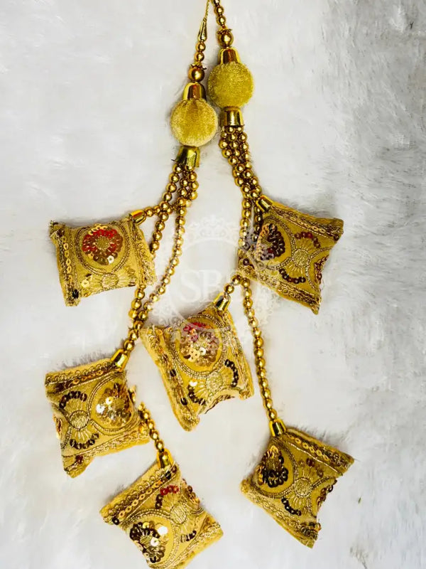 GEORGETTE GOLDEN SILVER WORK EXTRA FLARED LEHENGA Orange / Free Size