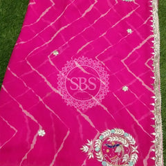 GEORGETTE GOTA PATTI SAREE