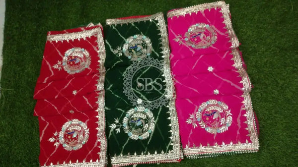 GEORGETTE GOTA PATTI SAREE