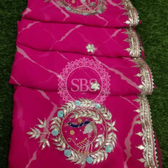 GEORGETTE GOTA PATTI SAREE