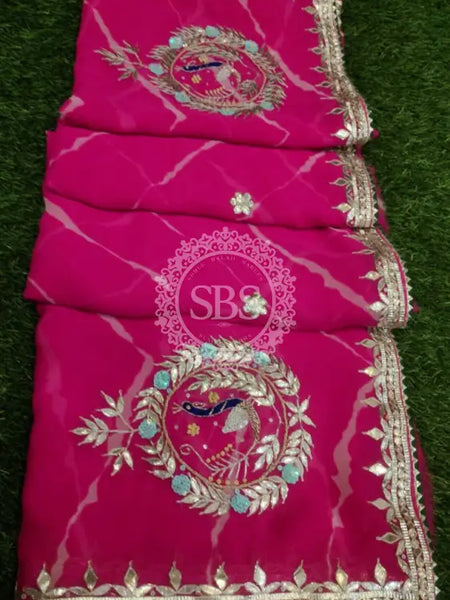 GEORGETTE GOTA PATTI SAREE