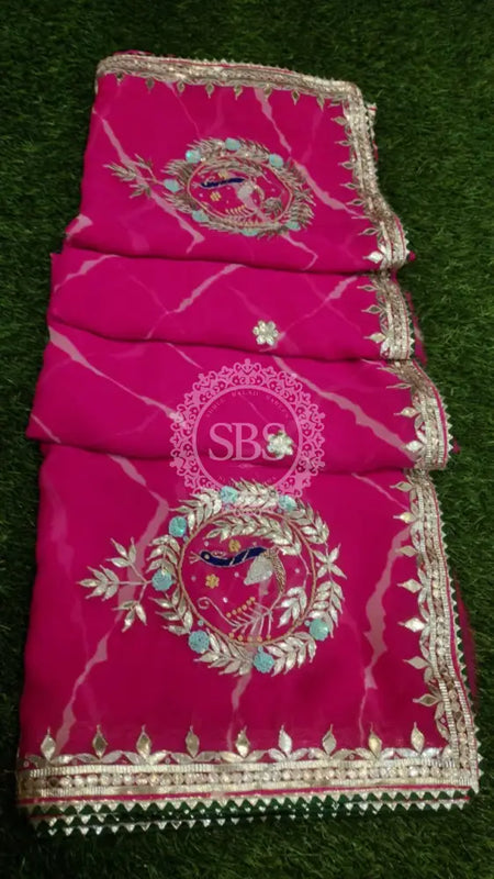 GEORGETTE GOTA PATTI SAREE