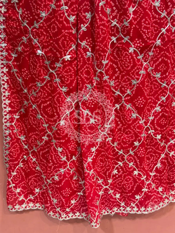 GEORGETTE GOTA PATTI WORK SAREE