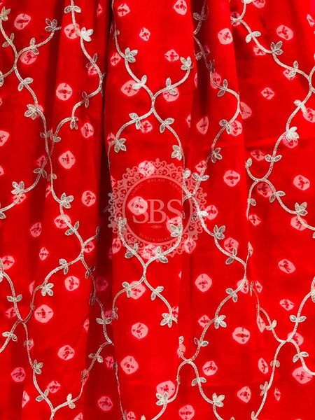 GEORGETTE GOTA PATTI WORK SAREE