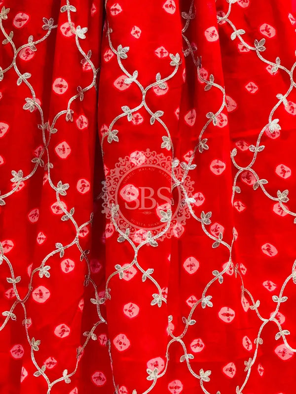 GEORGETTE GOTA PATTI WORK SAREE