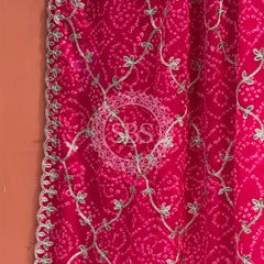 GEORGETTE GOTA PATTI WORK SAREE