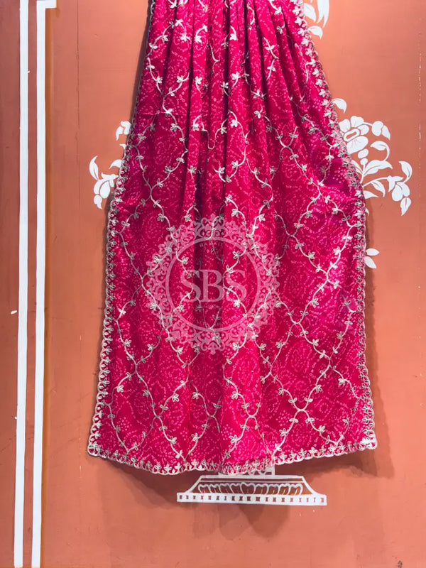 GEORGETTE GOTA PATTI WORK SAREE