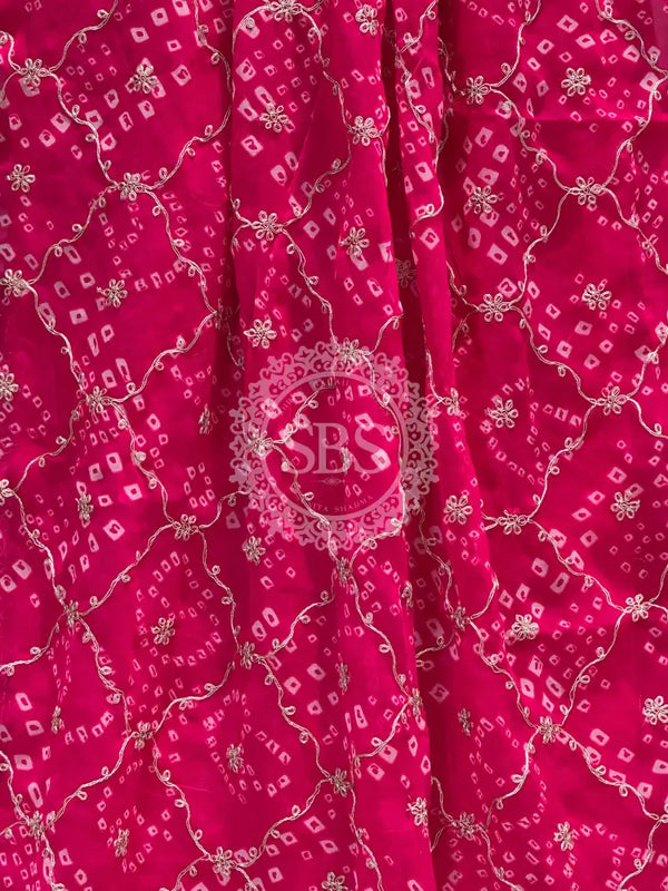 GEORGETTE GOTA PATTI WORK SAREE