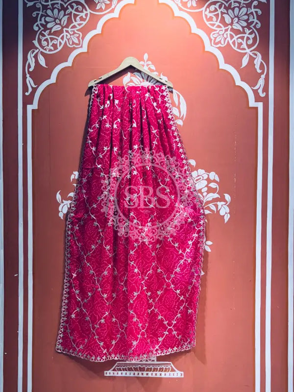 GEORGETTE GOTA PATTI WORK SAREE