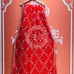 GEORGETTE GOTA PATTI WORK SAREE