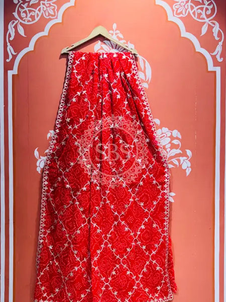 GEORGETTE GOTA PATTI WORK SAREE