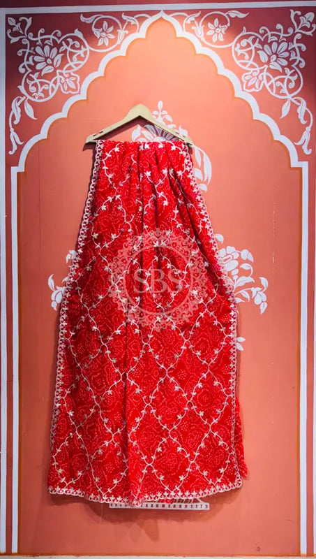 GEORGETTE GOTA PATTI WORK SAREE