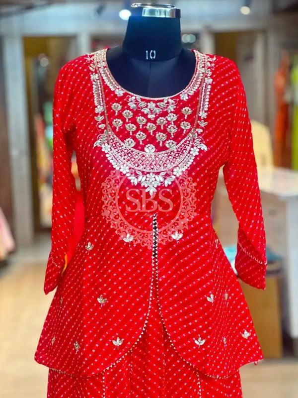 GEORGETTE KACHI PATTI INDOWESTERN
