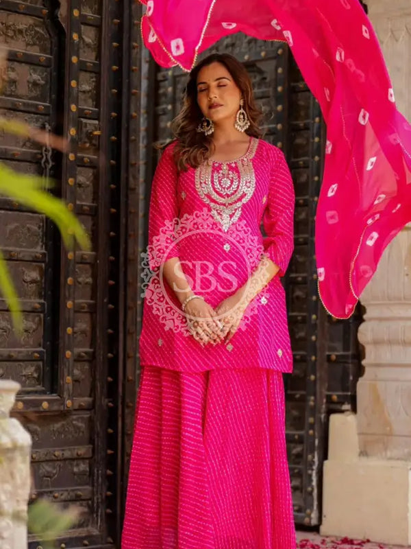 GEORGETTE KACHI PATTI INDOWESTERN