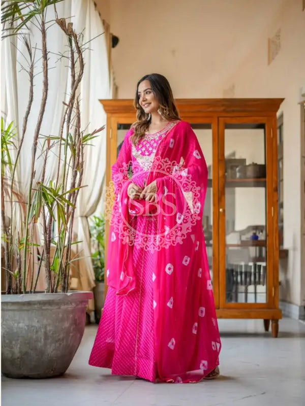 GEORGETTE KACHI PATTI INDOWESTERN