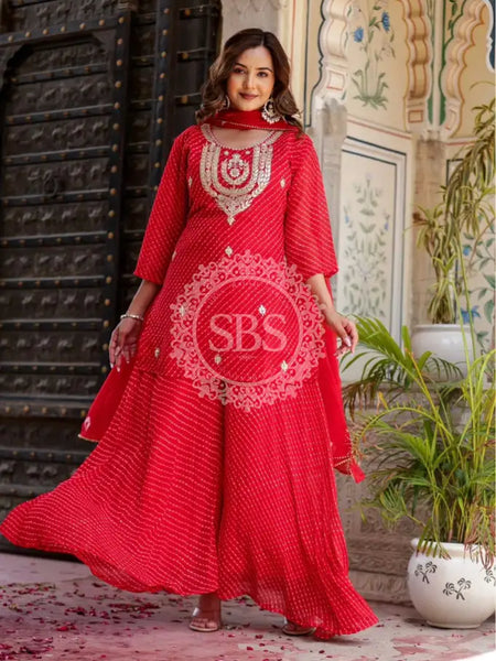 GEORGETTE KACHI PATTI INDOWESTERN