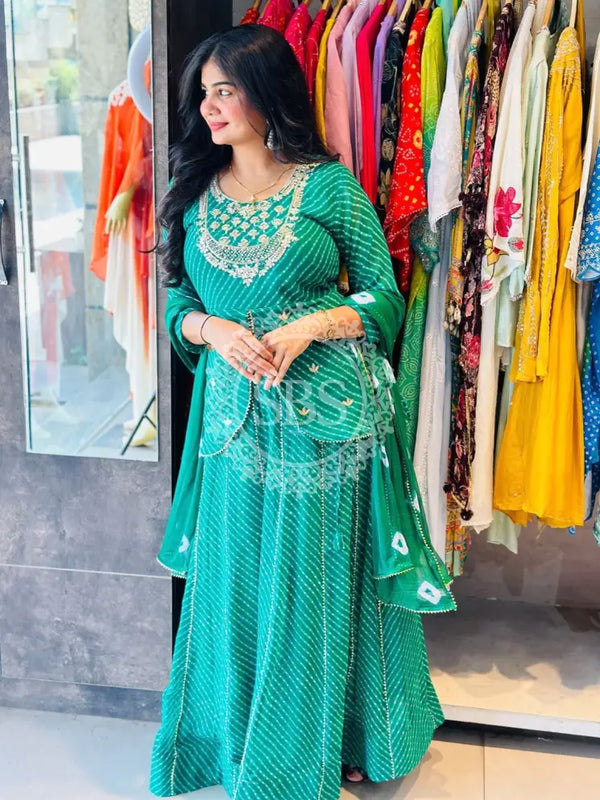 GEORGETTE KACHI PATTI INDOWESTERN