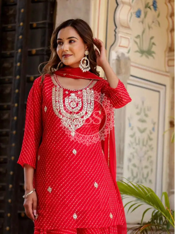 GEORGETTE KACHI PATTI INDOWESTERN